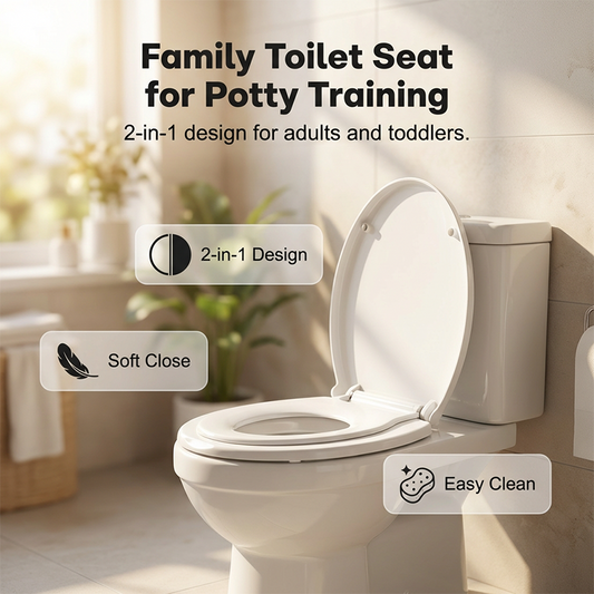 ✨🔥2-in-1-Toilettensitz für Erwachsene und Kinder