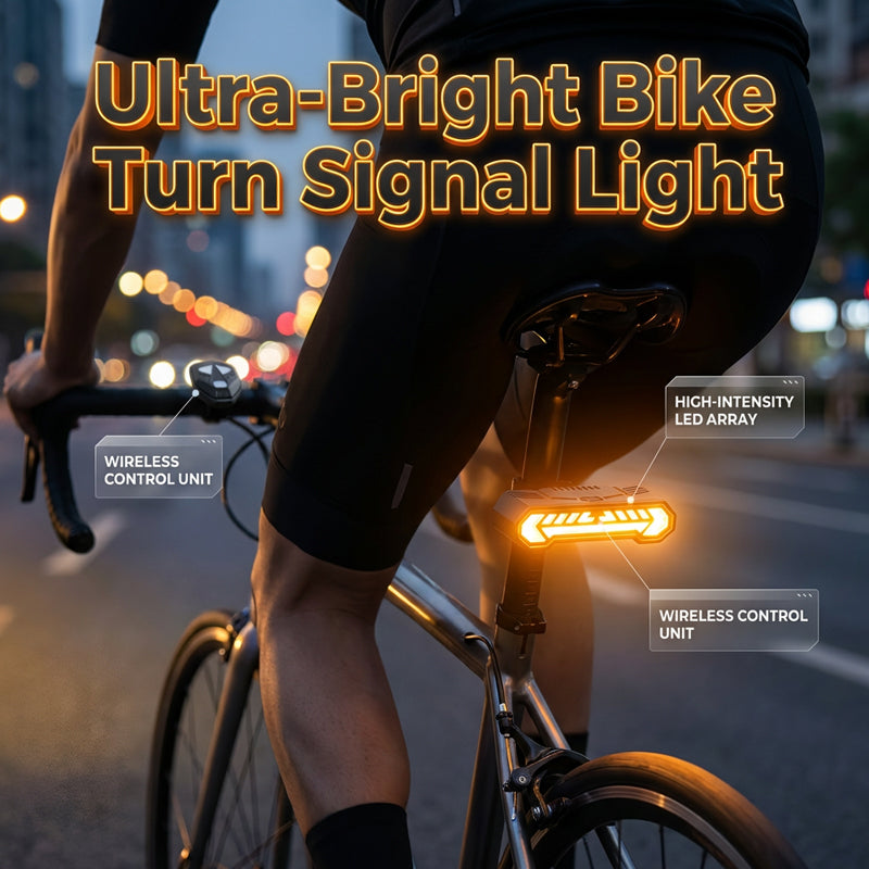 🚴🔦 Drahtloses Blinkerlicht für Fahrräder – Wiederaufladbar, Wasserdicht