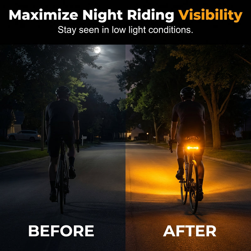 🚴🔦 Drahtloses Blinkerlicht für Fahrräder – Wiederaufladbar, Wasserdicht