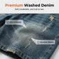 Vintage-Jeansshorts für Herren mit lockerer Passform