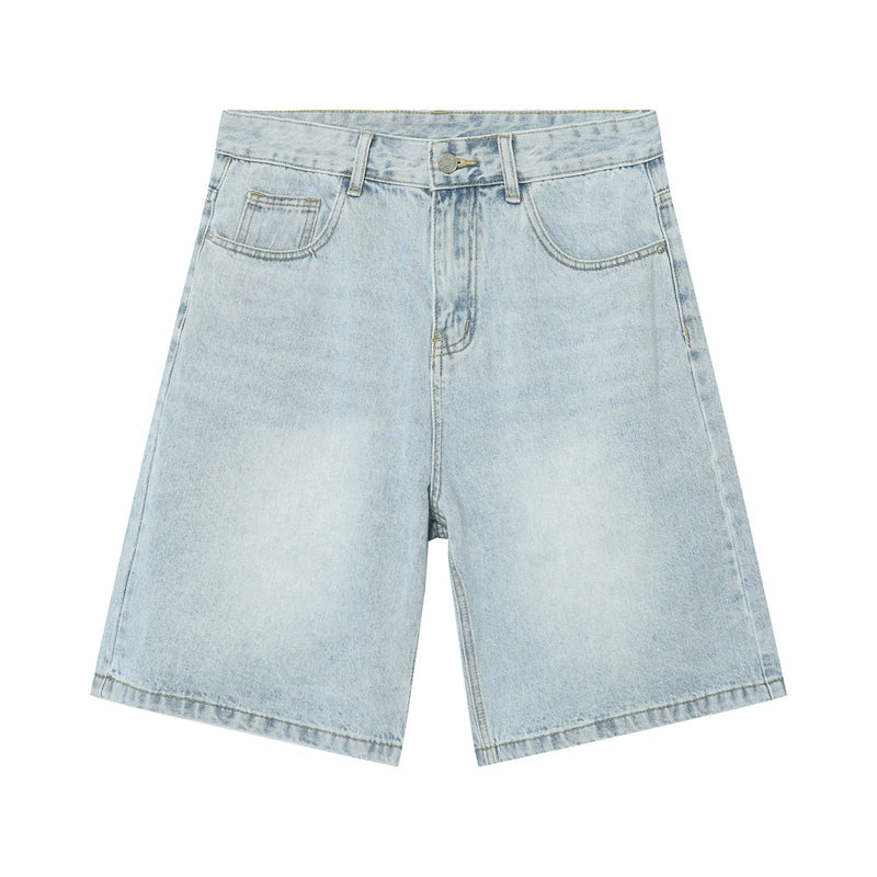 Vintage-Jeansshorts für Herren mit lockerer Passform