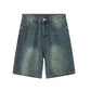 Vintage-Jeansshorts für Herren mit lockerer Passform