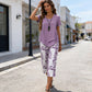 ✨ FINAL SALE 🔥 -50% 👗🔥 Damen Zweiteiler Set Tunika & Bedruckte Hose｜Asymmetrischer Stufensaum, Atmungsaktiv, S–5XL Viele Farben