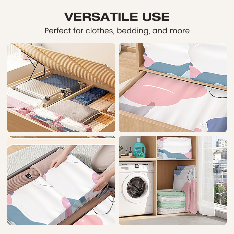 🧳 50 % Rabatt – Vakuum-Aufbewahrungsbeutel ohne Pumpe – 80 % mehr Platz für Kleidung, Bettwäsche & Reisegepäck 🛏️✨