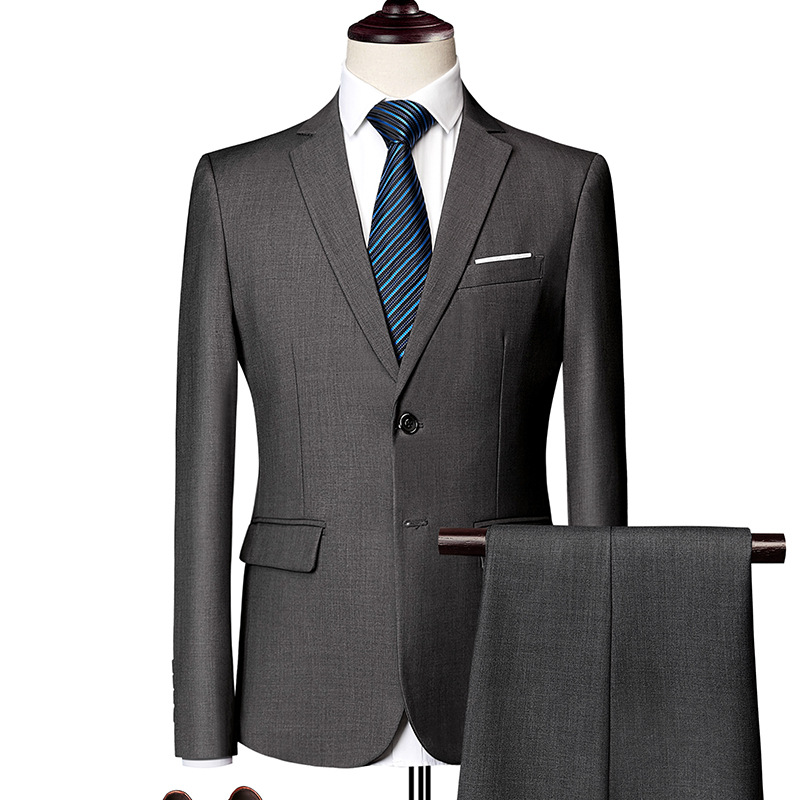 🔥-55% Aktion – Nur solange der Vorrat reicht⏳Zweiteiliges Business-Anzugset für Herren in Modern Fit