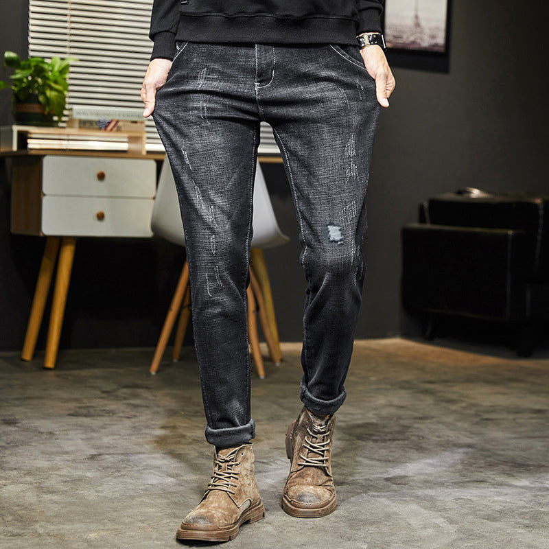 Herren Stretch Tapered Denim Jeans