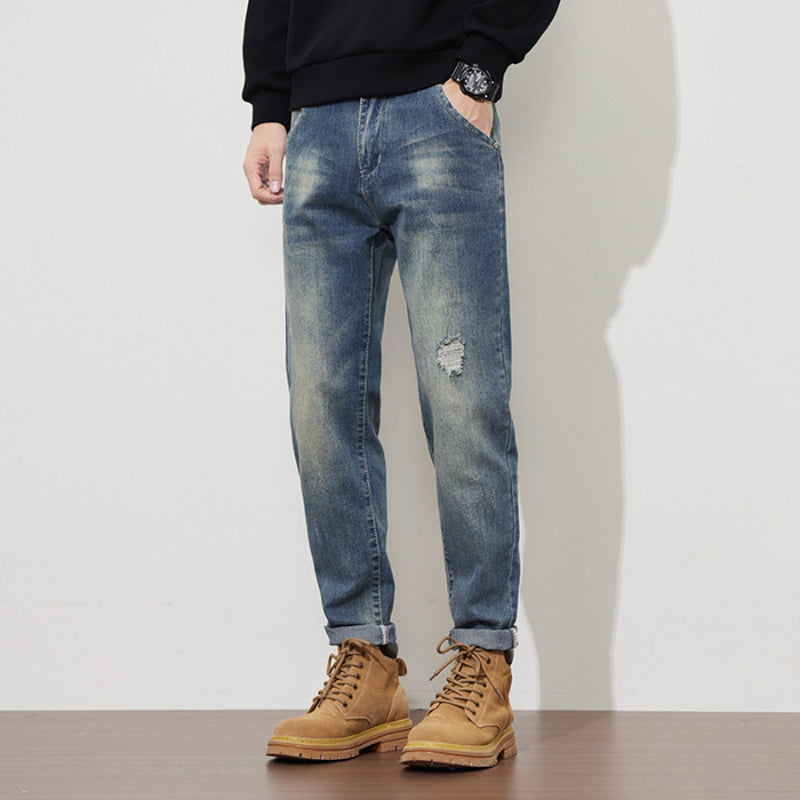 Herren Stretch Tapered Denim Jeans