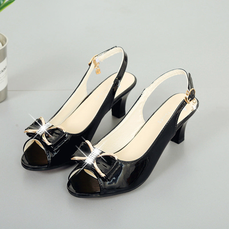 👠Jeder Schritt ein Stück Glück: Elegante Peep-Toe Sandalen & 🔥-50% Rabatt