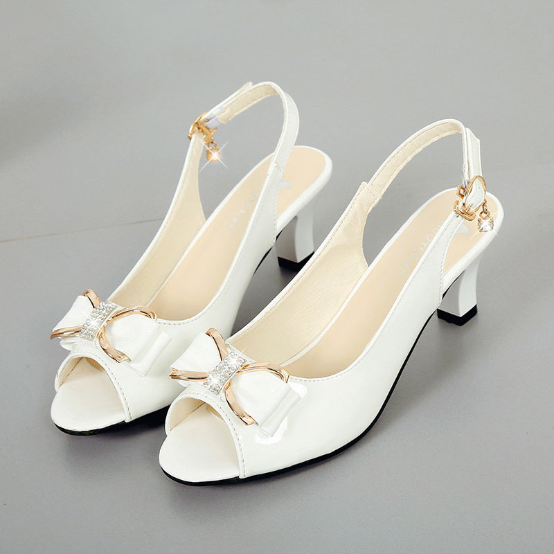 👠Jeder Schritt ein Stück Glück: Elegante Peep-Toe Sandalen & 🔥-50% Rabatt