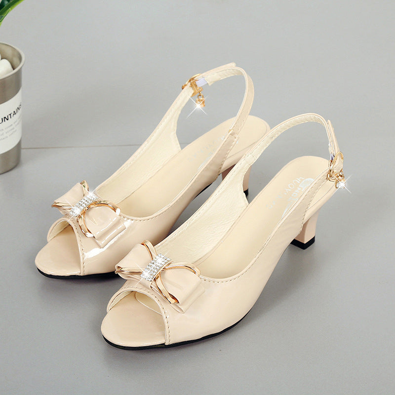 👠Jeder Schritt ein Stück Glück: Elegante Peep-Toe Sandalen & 🔥-50% Rabatt