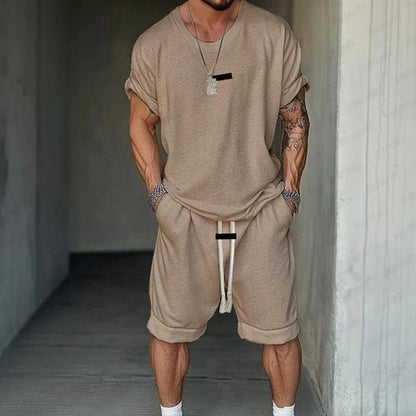🔥Solange der Vorrat reicht 50% Rabatt!🎉Herren Freizeit-Set – T-Shirt & Shorts – lässig & bequem👕🩳