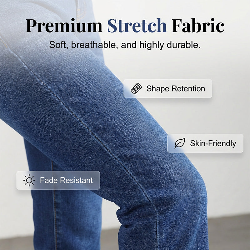 High-Waist Straight-Jeans für Damen – klassisch, bequem & zeitlos