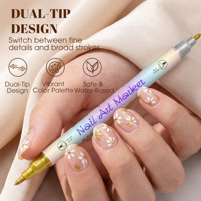 🥳HEISSER SALE 2026🥳💞50.000+ VERKAUFT!👵❤️ 50 % RABATT!  💅Nagelkunst-Stift-Set mit zwei Spitzen