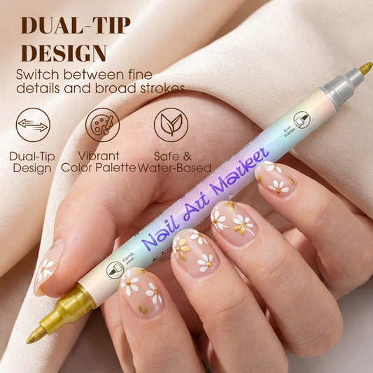 🥳HEISSER SALE 2026🥳💞50.000+ VERKAUFT!👵❤️ 50 % RABATT!  💅Nagelkunst-Stift-Set mit zwei Spitzen
