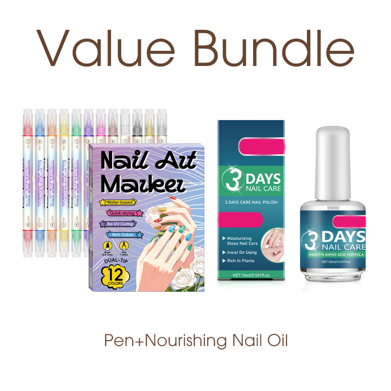 🥳HEISSER SALE 2026🥳💞50.000+ VERKAUFT!👵❤️ 50 % RABATT!  💅Nagelkunst-Stift-Set mit zwei Spitzen