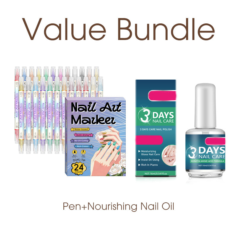 🥳HEISSER SALE 2026🥳💞50.000+ VERKAUFT!👵❤️ 50 % RABATT!  💅Nagelkunst-Stift-Set mit zwei Spitzen