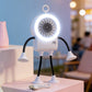 🌀 50% RABATT! 🎁 Flexibler Roboter-Tischventilator mit LED-Licht – 360° ausrichtbar & leise – Perfekt für Kinderzimmer, Schreibtisch oder Reisen – kühle Brise mit niedlichem Design 🤖