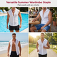 Herren Sommer Ärmellose Zip-Up Hoodie Top