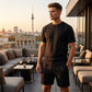 Strukturiertes 2-teiliges Herren-Set – Shirt & Shorts – lässig & sommerlich