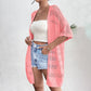 🧥 50% RABATT! 🌸 Damen Cardigan-Weste mit Kurzarm & Lochmuster – Leicht, Lässig & Perfekt Für Kühle Sommerabende Oder Frische Tage ☀️