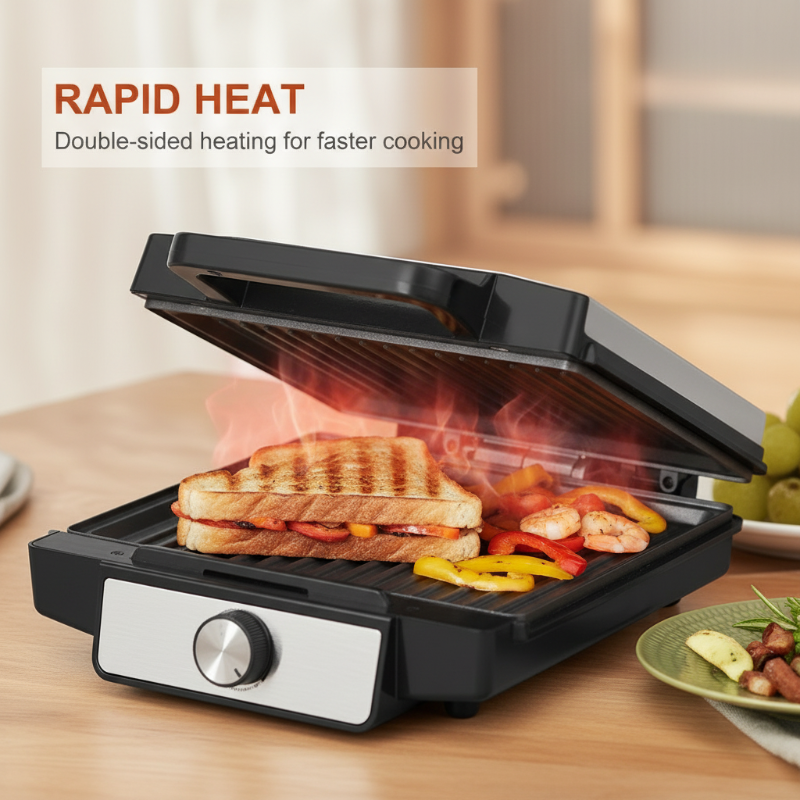 1400W Elektrische Panini-Presse & Grillgerät