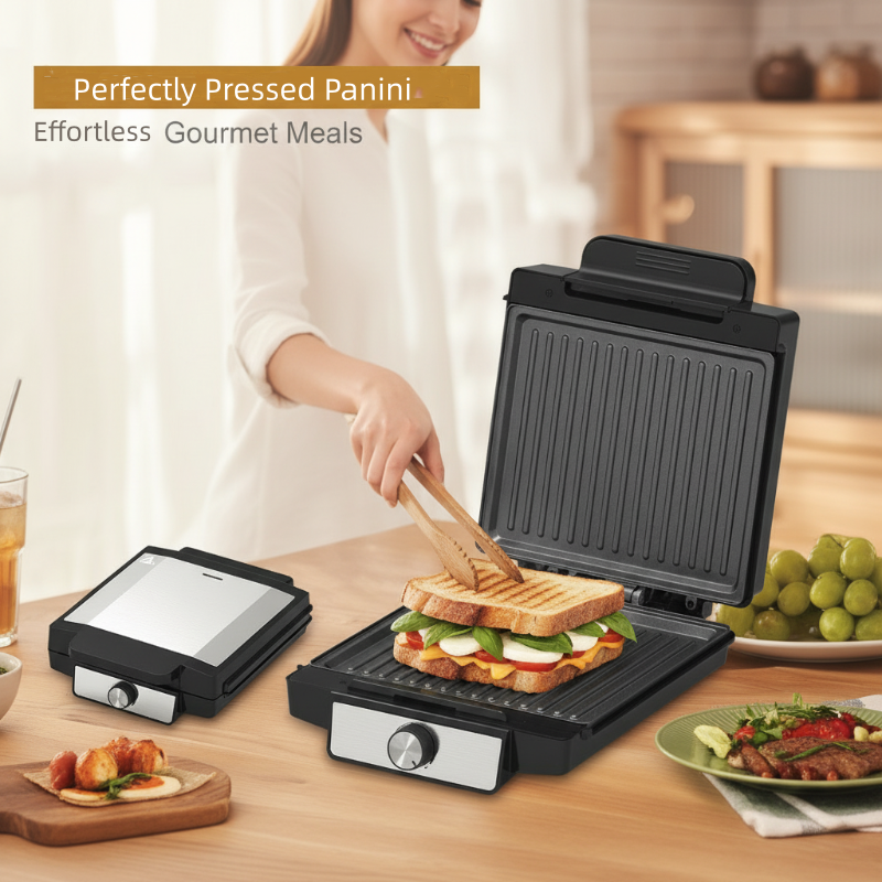 1400W Elektrische Panini-Presse & Grillgerät