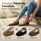 ⏰Limitierter 50 %-Rabatt + 🧦Socken gratis- 🥿Bequeme Ballerinas aus PU in Wildlederoptik mit Riemchen