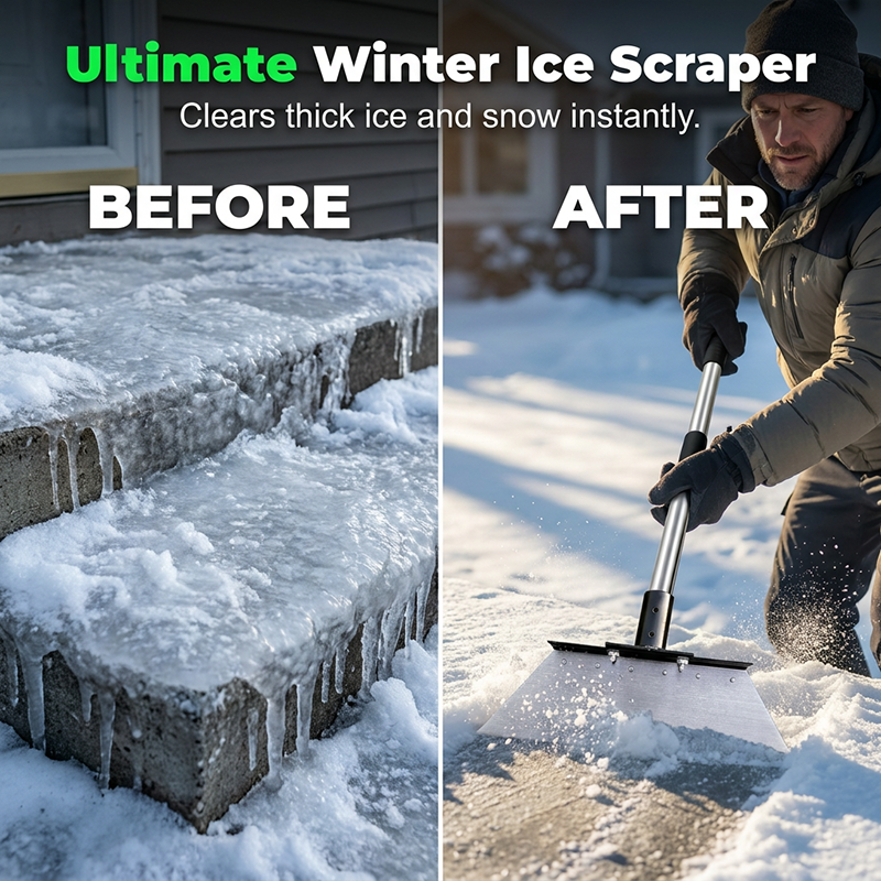 ⏰Limitierte Auflage – 50 % Rabatt！🛠Verstellbare Gartenschaufel & Schneeschaufel – der Alleskönner für Rasen und Schnee