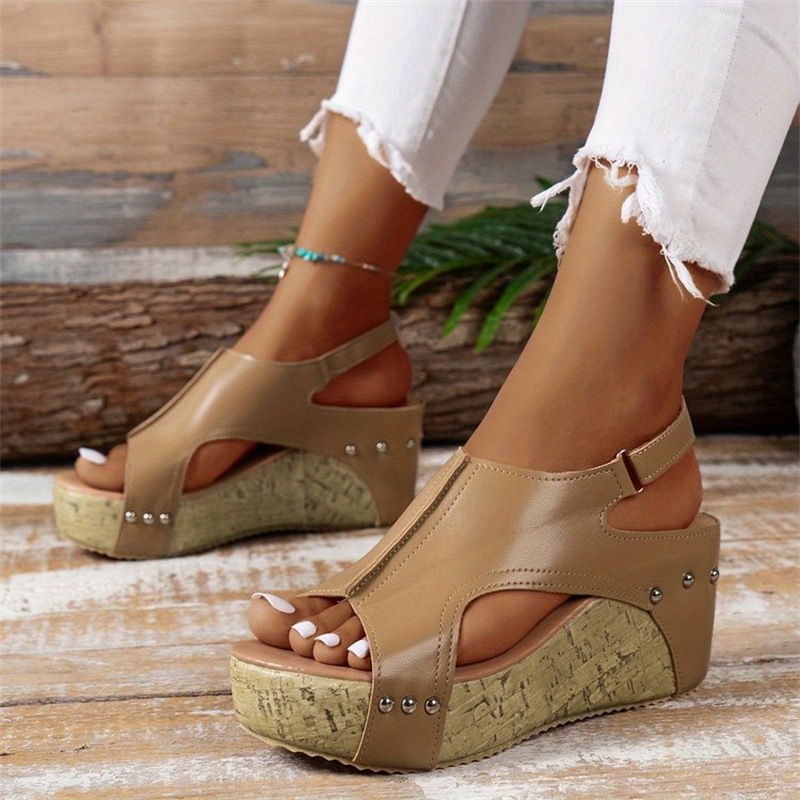 👡 50% RABATT! ☁️ Perfekte Keilsandalen für den Sommer – Bequem, federnd & stilvoll für lange Spaziergänge ✨