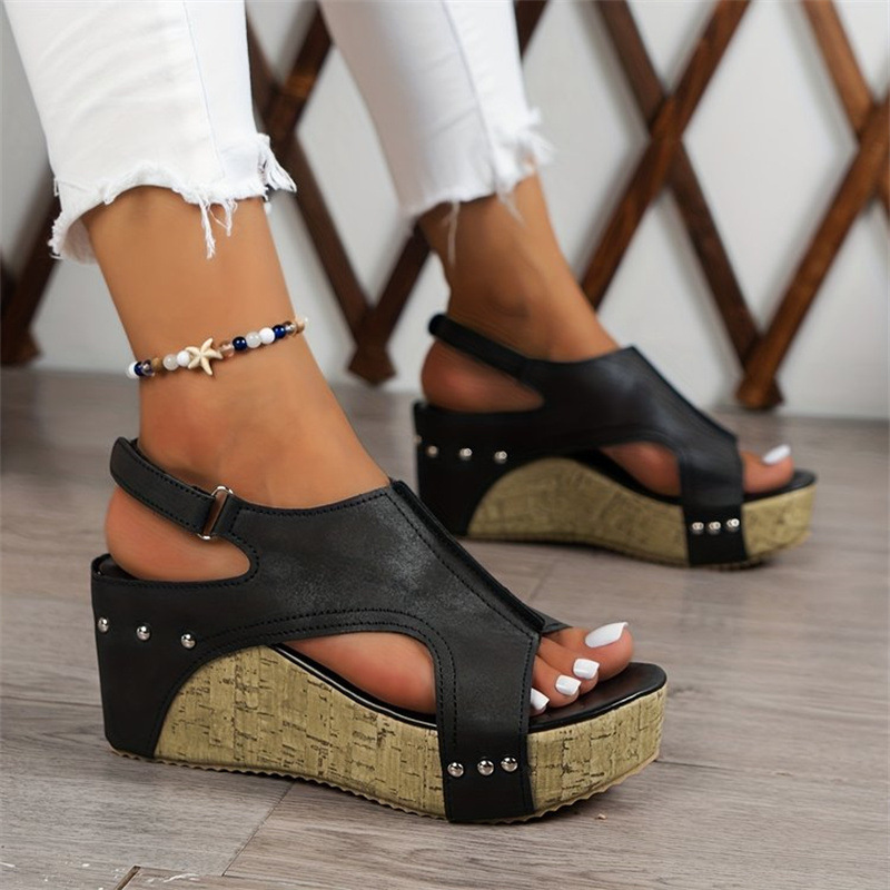 👡 50% RABATT! ☁️ Perfekte Keilsandalen für den Sommer – Bequem, federnd & stilvoll für lange Spaziergänge ✨