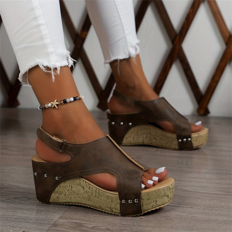 👡 50% RABATT! ☁️ Perfekte Keilsandalen für den Sommer – Bequem, federnd & stilvoll für lange Spaziergänge ✨