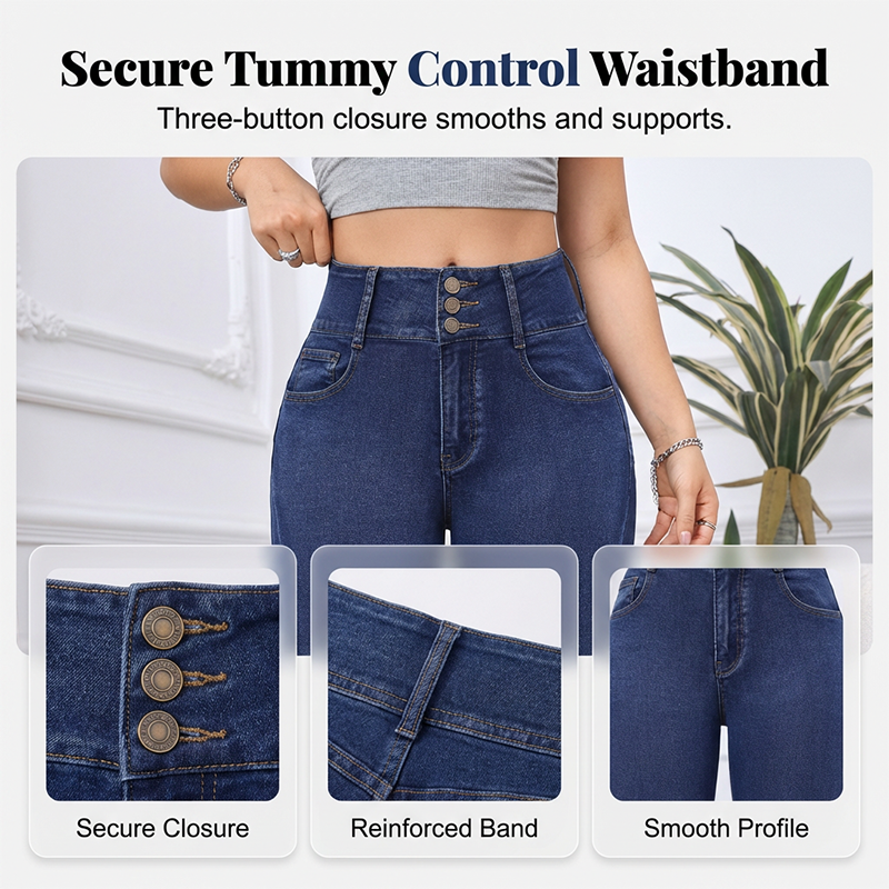 ⏰Limitiertes Sonderangebot👖Damen High-Waist Skinny Jeans mit Stretchanteil – figurbetont, bequem & vielseitig – ideal für Alltag & Freizeit