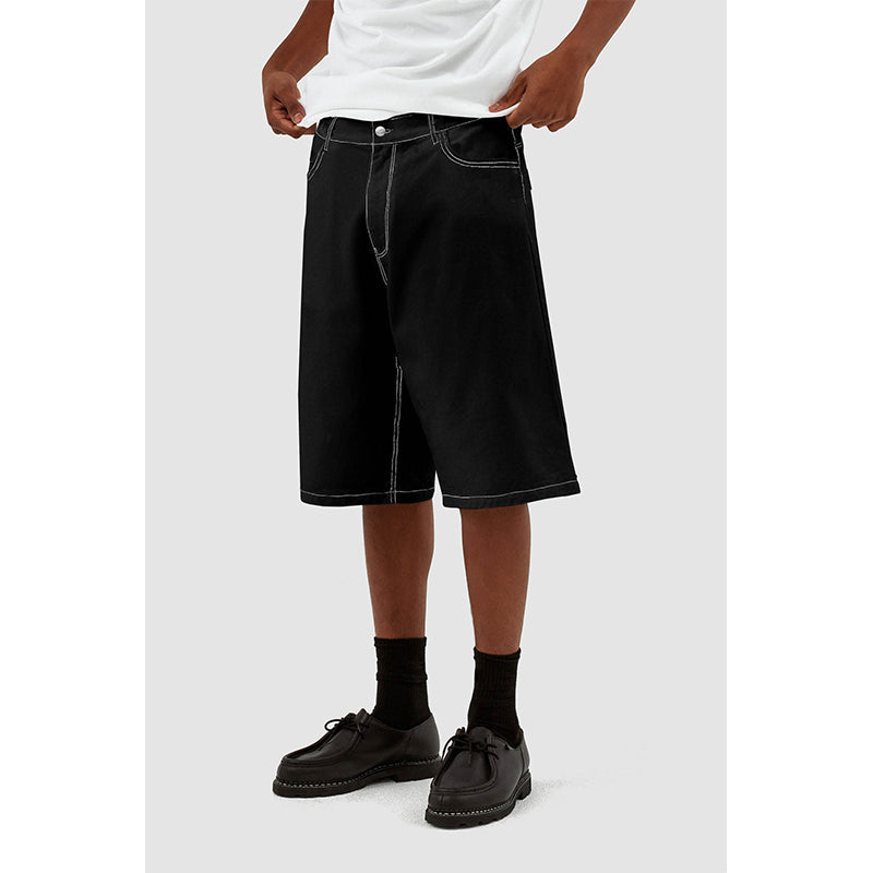 Lässige Jeansshorts für Herren mit weitem Bein