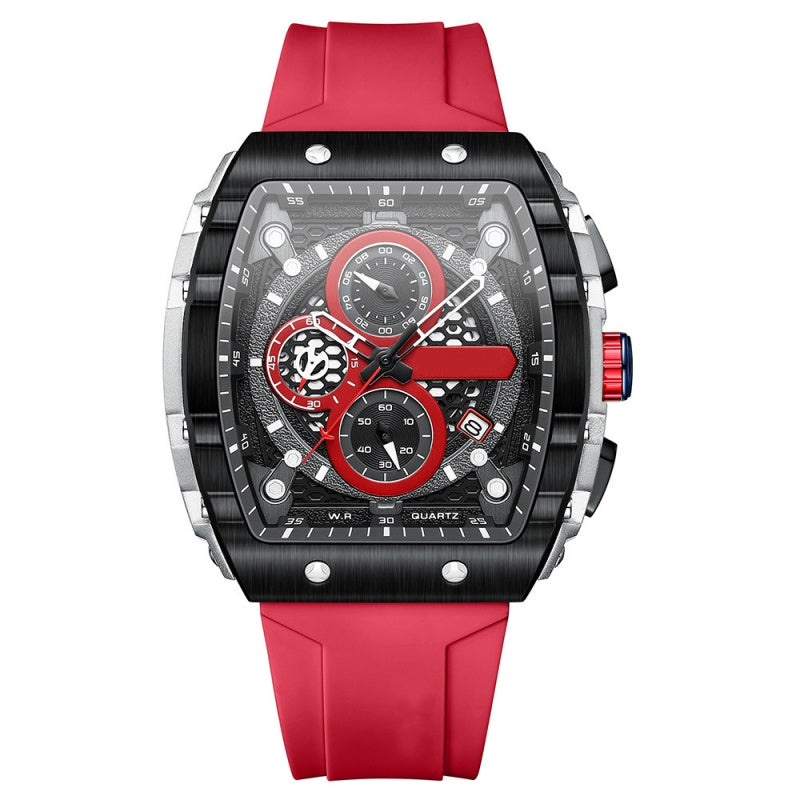 ⌚ 50% RABATT! 🏁 Herren-Chronograph mit Silikonarmband – Stoppfunktion, wasserdicht & sportlich-elegantes Design – perfekt für den aktiven Alltag oder besondere Anlässe 💪