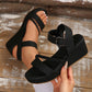 📢📢Letzter Tag – 50% RABATT!! ⏰ Damen Geflochtene Riemen Keilsandalen