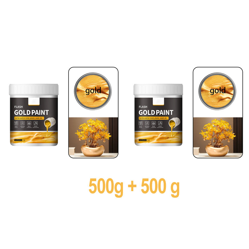 ✨🖌️ Mehrzweck-Goldlack auf Wasserbasis – goldener Glanz, geruchsarm & vielseitig