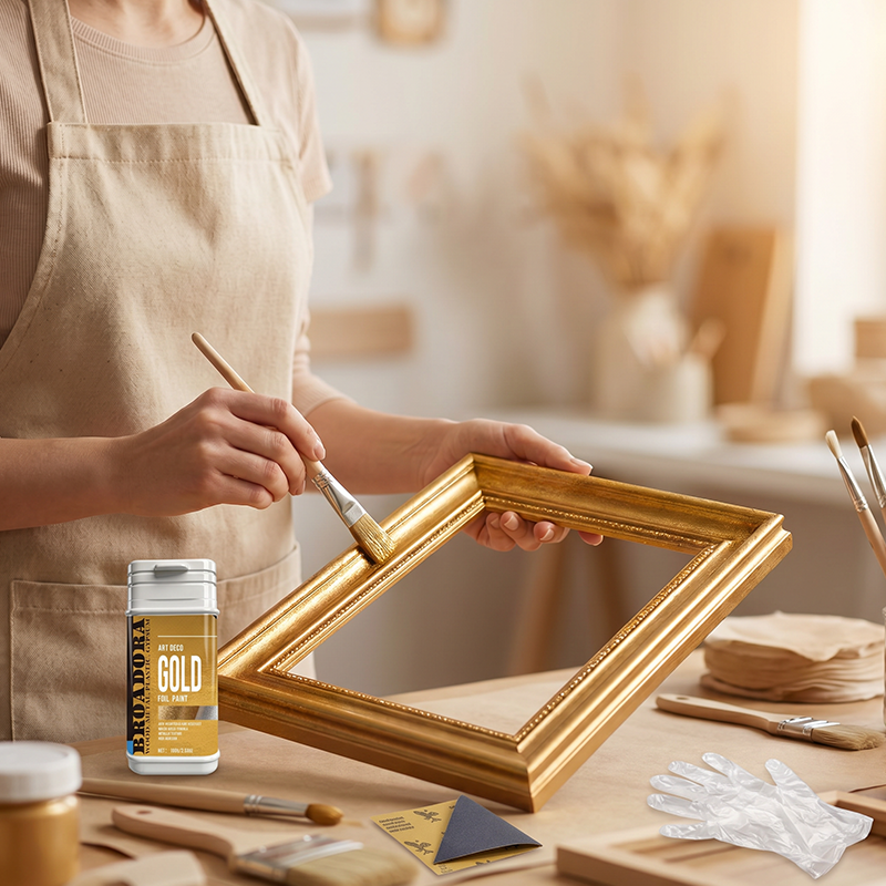Hochhaftende Goldfolienfarbe für verschiedene Oberflächen