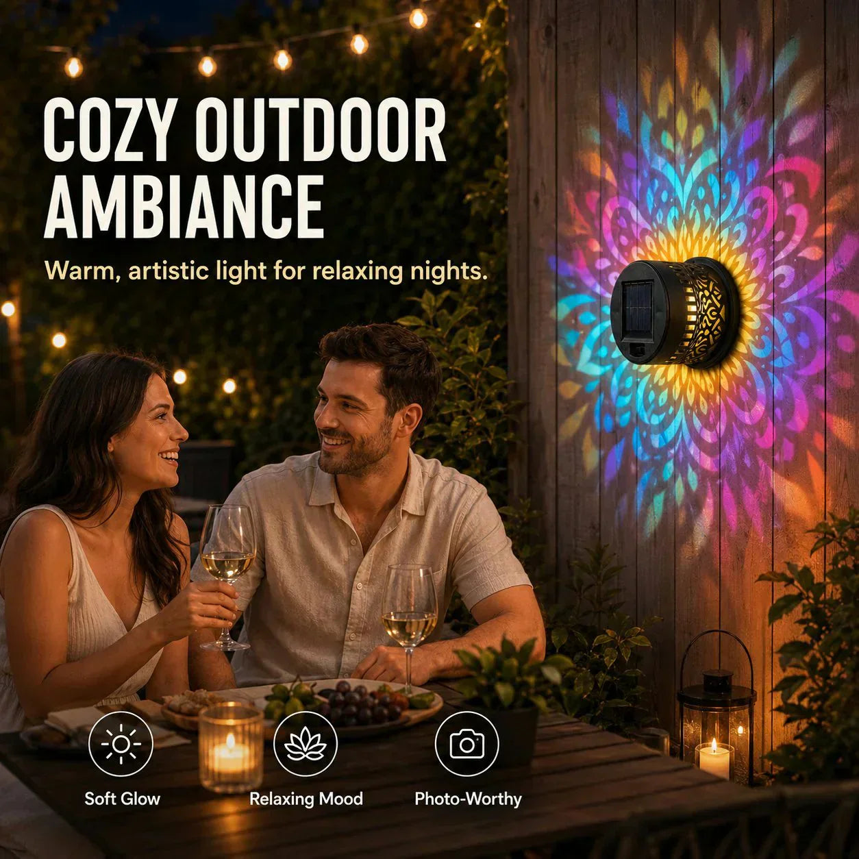 🌞 50 % RABATT! 🌀 Solar-Mandala-Licht – Atemberaubende Musterprojektion, 2-in-1-Design für Boden und Wand, wasserdicht (IP65) und automatische Ein-/Ausschaltung 🌿