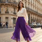Damen Chiffon-Hose mit weitem Bein – Asymmetrisch & Elegant ✨ Für Alltag & Urlaub