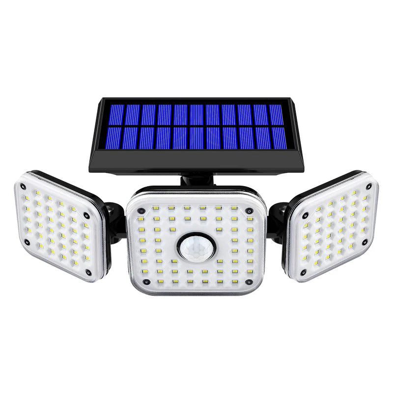Solar Bewegungsmelderleuchte☀️✨Mehrere Leuchtenköpfe Außenlampe