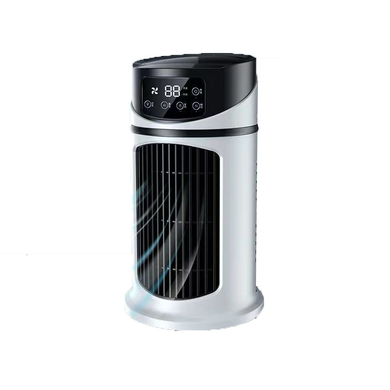2026 Neue Verdunstungsklimaanlage – Kompakter USB-Tischventilator, persönlicher Kühler mit 300-ml-Tank, einstellbare Geschwindigkeitsstufen, Timer, leise, tragbares Design für den Nachttisch