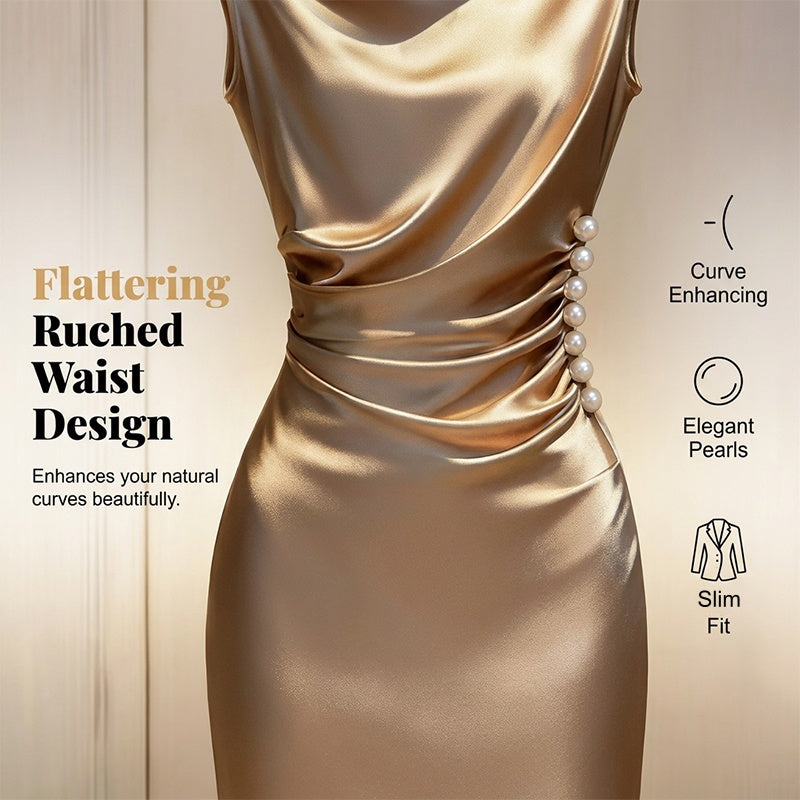 ⏰ 50 % RABATT – Nur für kurze Zeit ✨Elegantes Damen Midikleid 💃 Perfekt für Abendessen, Hochzeiten & Partys