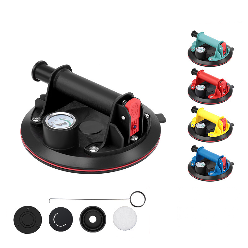 🪟 50% RABATT! 📏 8-Zoll Vakuum-Saugnapf mit Manometer für Glas – Geprüfte Saugkraft, griffiger Griff & Anzeige bei Druckverlust – ideal für Fliesen, Glasscheiben oder glatte Oberflächen im Bau- und Heimwerkerbereich 🔧