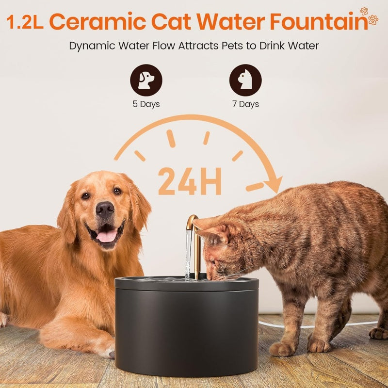 ⏰ 50 % RABATT – Nur für kurze Zeit ✨Trinkbrunnen für Katzen & Hunde 🐾 Wasserzirkulation, Leiser Betrieb & Einfache Reinigung💧