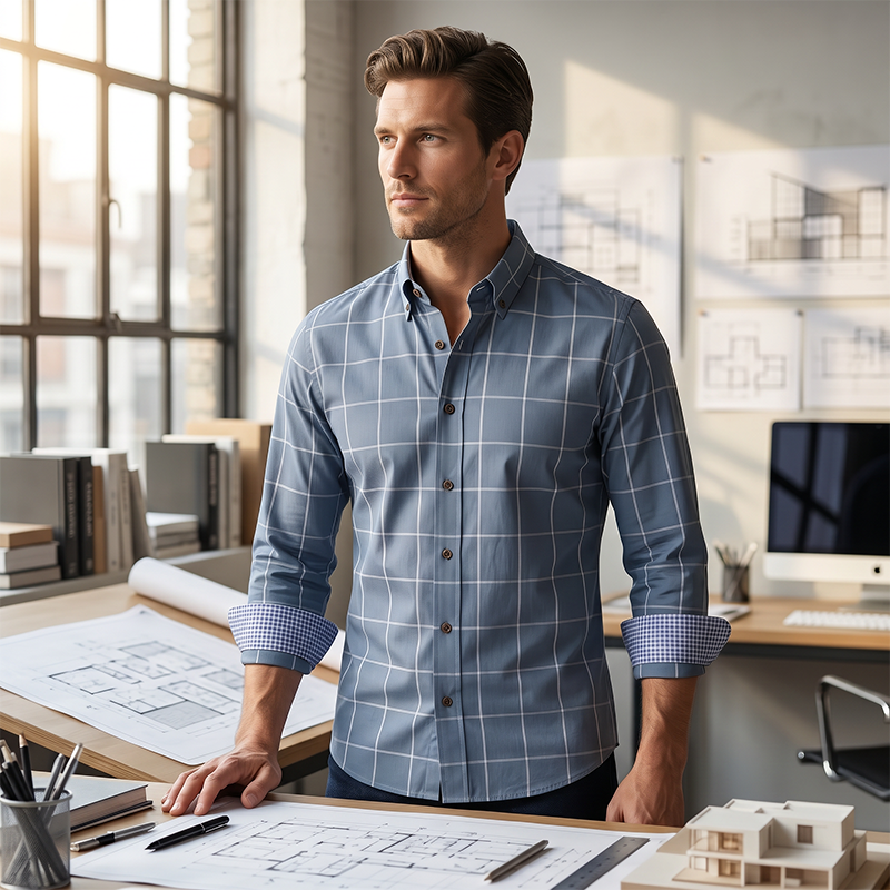 👔🎯 50% RABATT! Herren Karohemd Modern Fit – Lässig, stilvoll & vielseitig kombinierbar ✨