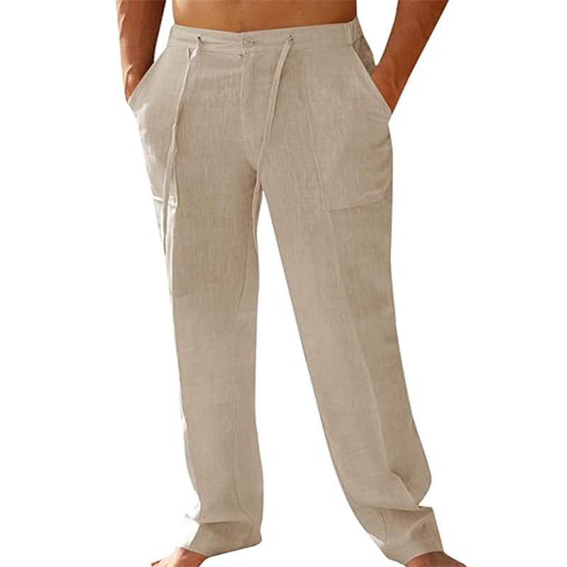 Leichte Herren-Freizeithose mit elastischem Bund