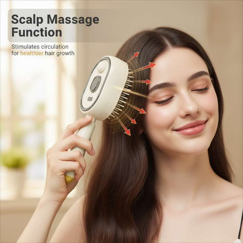 🔥NUR AM LETZTEN TAG IM ANGEBOT !! 🔥ProGlide™🇬🇧 Kopfhaut-Massagekamm 💆‍♀️ – Selbstreinigend 🧼, verfilzungsfrei ✂️ & Anti-Frizz-Haarbürste mit beruhigendem Sprühnebel 💨✨ | Perfekt für trockenes, sprödes Haar 💧🌟