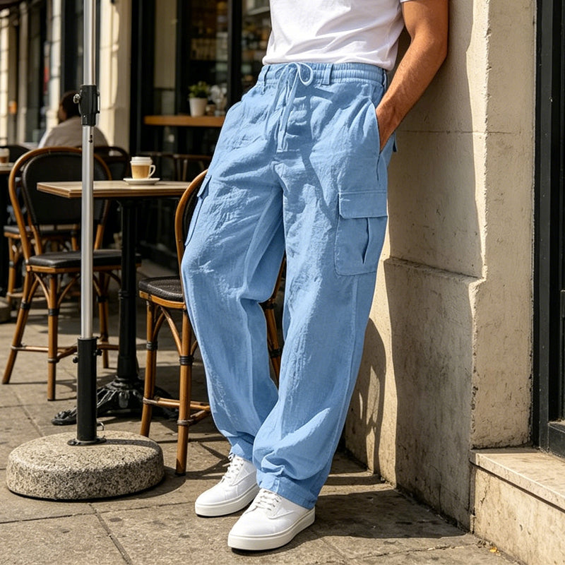 🔥Solange der Vorrat reicht 50 % Rabatt!🎉Lässiger Komfort: Cargo-Hose aus Baumwolle & Leinen 🌿✨