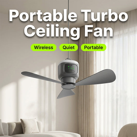 🌀💡 50% RABATT! Wiederaufladbarer Hängeventilator mit Licht – Kabellos, praktisch & perfekt für Zuhause, Camping & Reise 🏠⛺✨