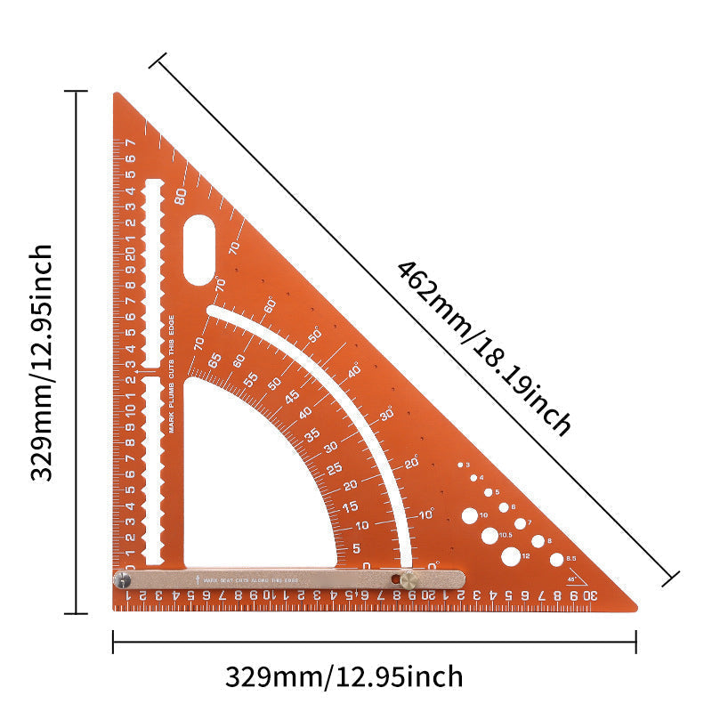 📐 50% RABATT! 🔧 Präzisions-Dreikantwinkel für die Holzbearbeitung – Robuste Alu-Konstruktion & Laser-Markierungen – Perfekt für exakte 90°-Markierungen, Schreinerei oder Fliesenlegen – unverzichtbar für Heimwerker und Profis 🛠️